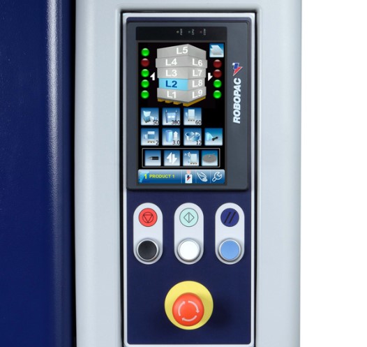 自動(dòng)上斷膜纏繞機(jī)控制面板